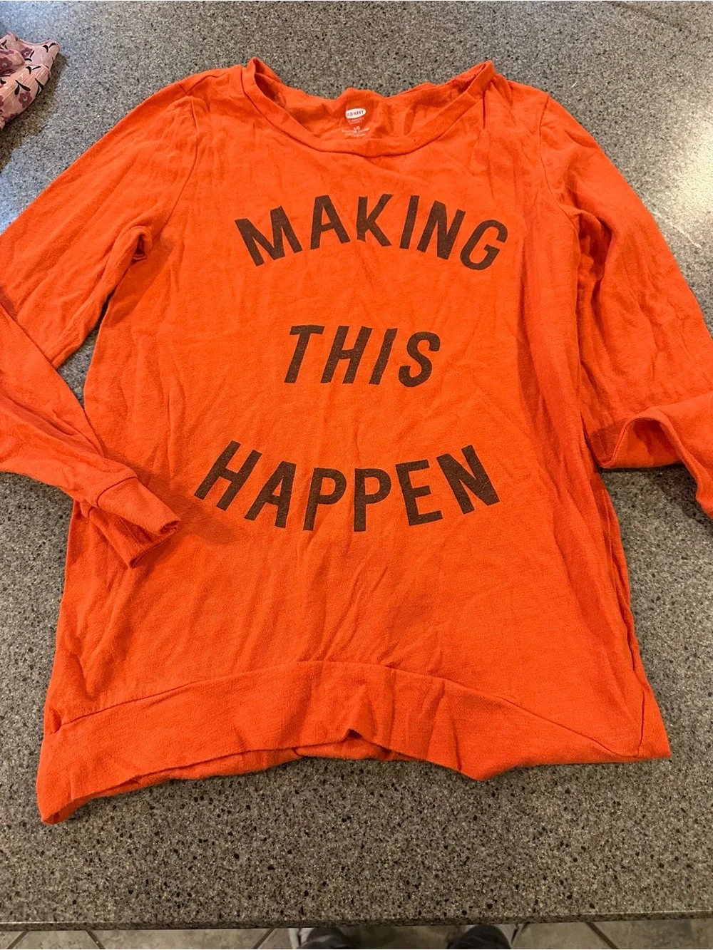 Orange Graphic shirt 